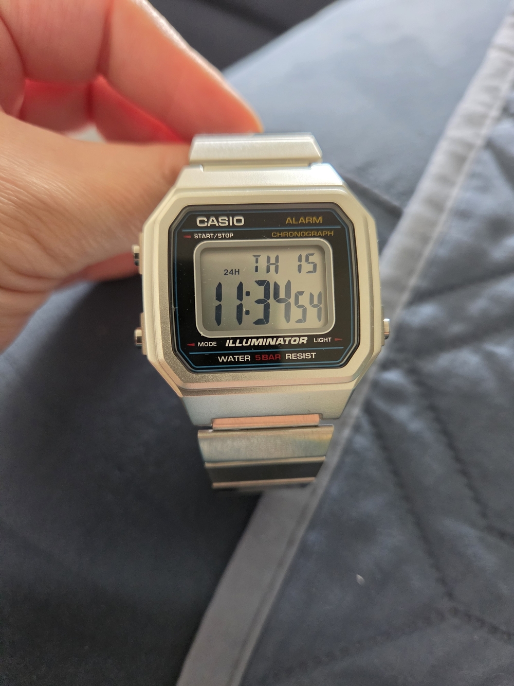 Casio Illuminator Digital Stainless Steel Watch - Silver